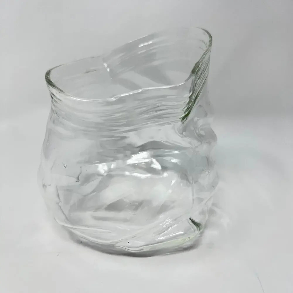 Genuine Fred UNZIPPED Baggie Original Art Glass Zipper Bag Hand Blown Candy Gift